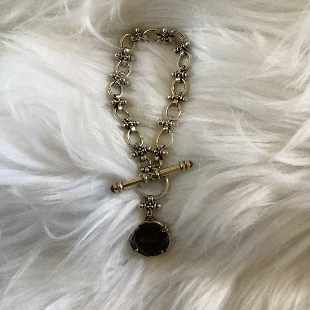Silver coin bracelet